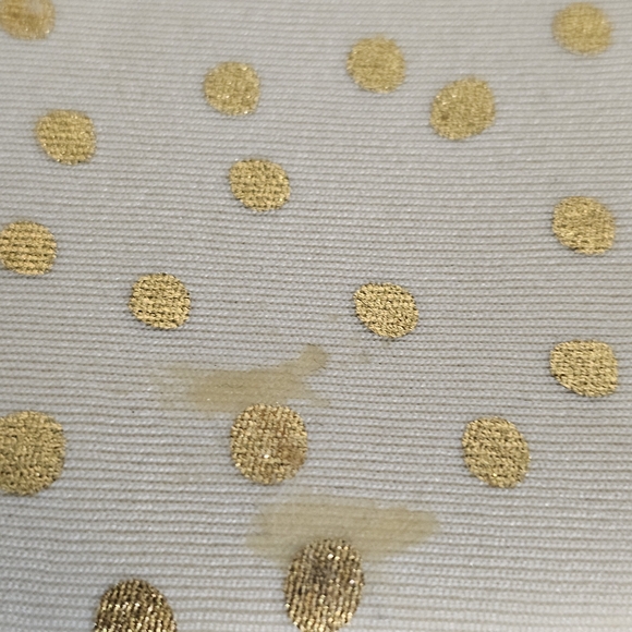 Dabney Lee Cream and Gold Polka Dot Laptop Sleeve - Picture 7 of 8